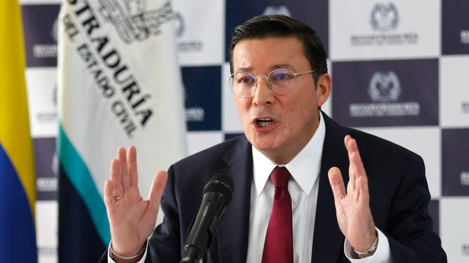 Hernán Penagos, registrador nacional de Colombia - Foto: EFE