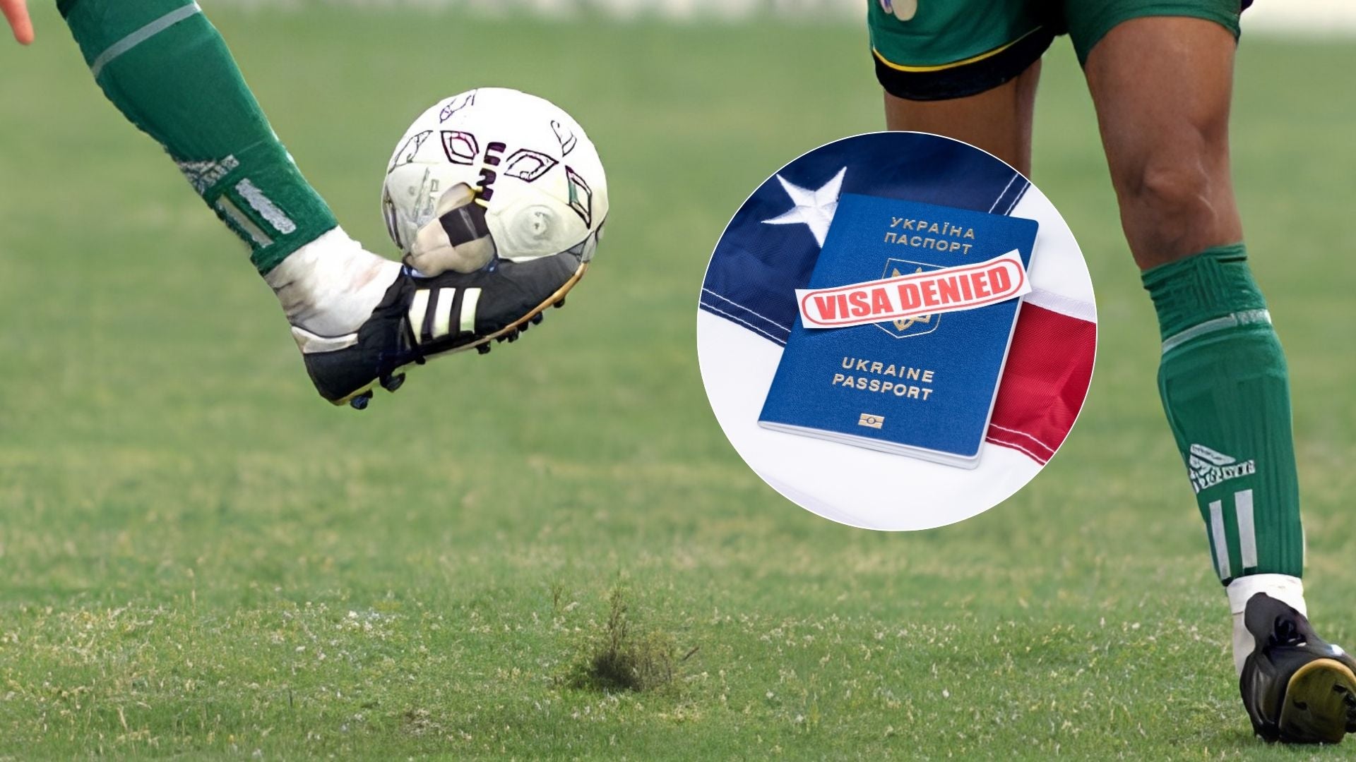 Partido de fútbol - Foto EFE/ Visa negada - Foto Canva