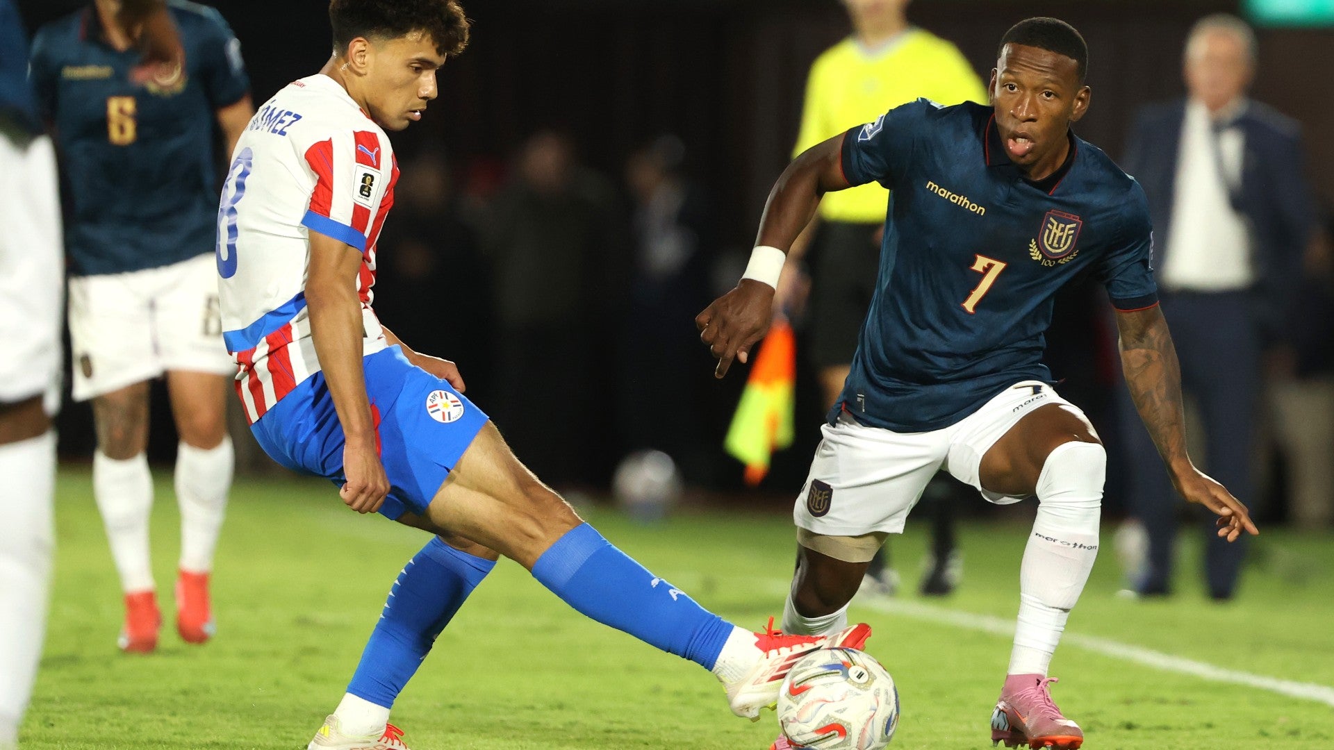 Paraguay ante Ecuador en Eliminatorias Sudamericanas - Foto: EFE