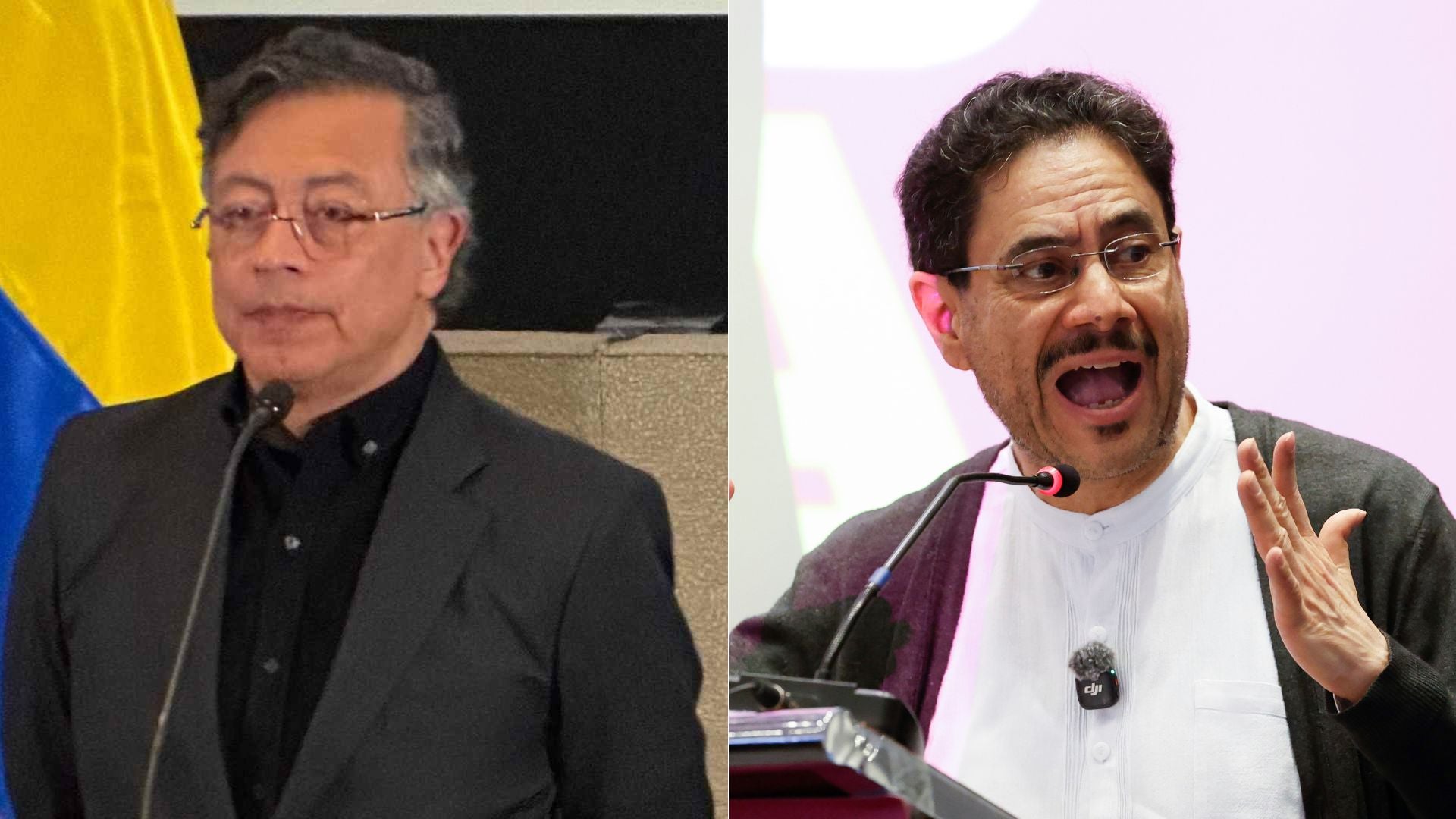 Gustavo Petro e Iván Cepeda - Fotos: EFE