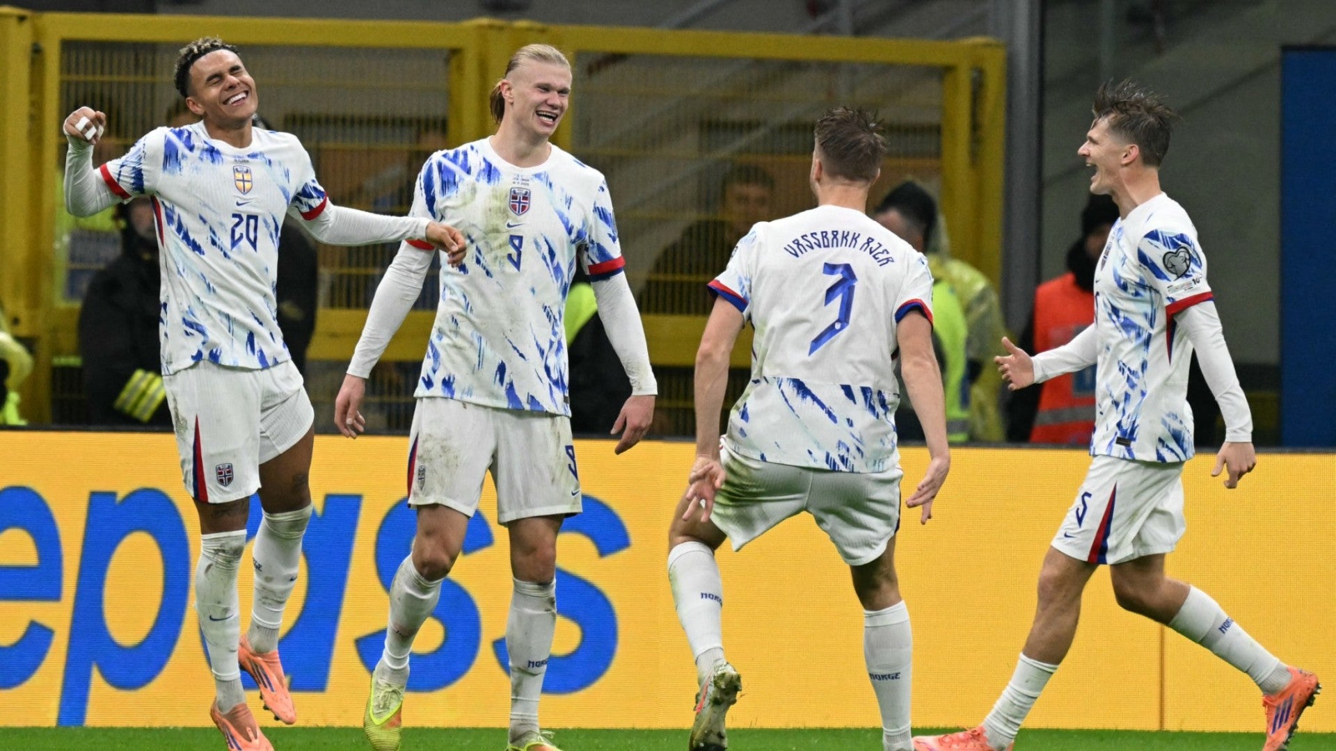 Futbolistas de Noruega. (AFP)