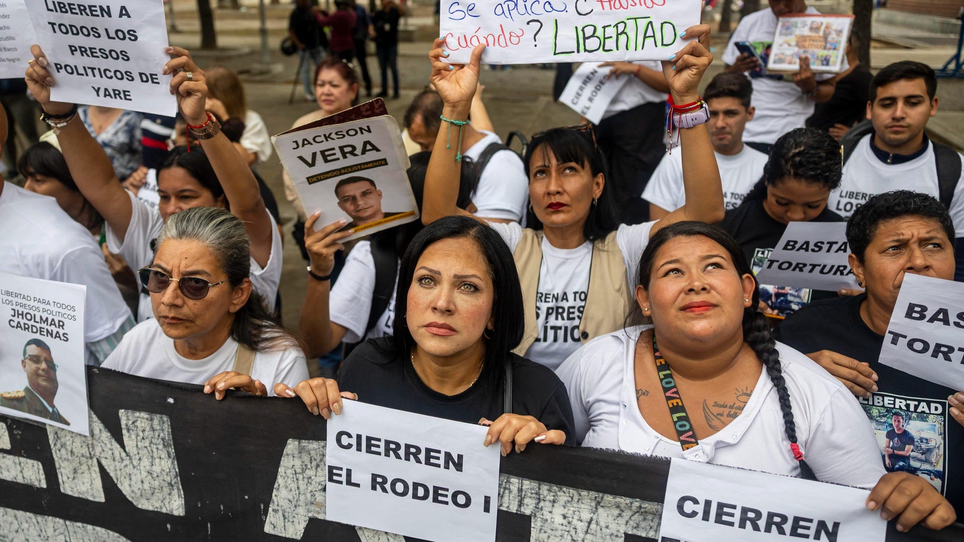 Familiares de presos políticos en Venezuela - Foto: EFE