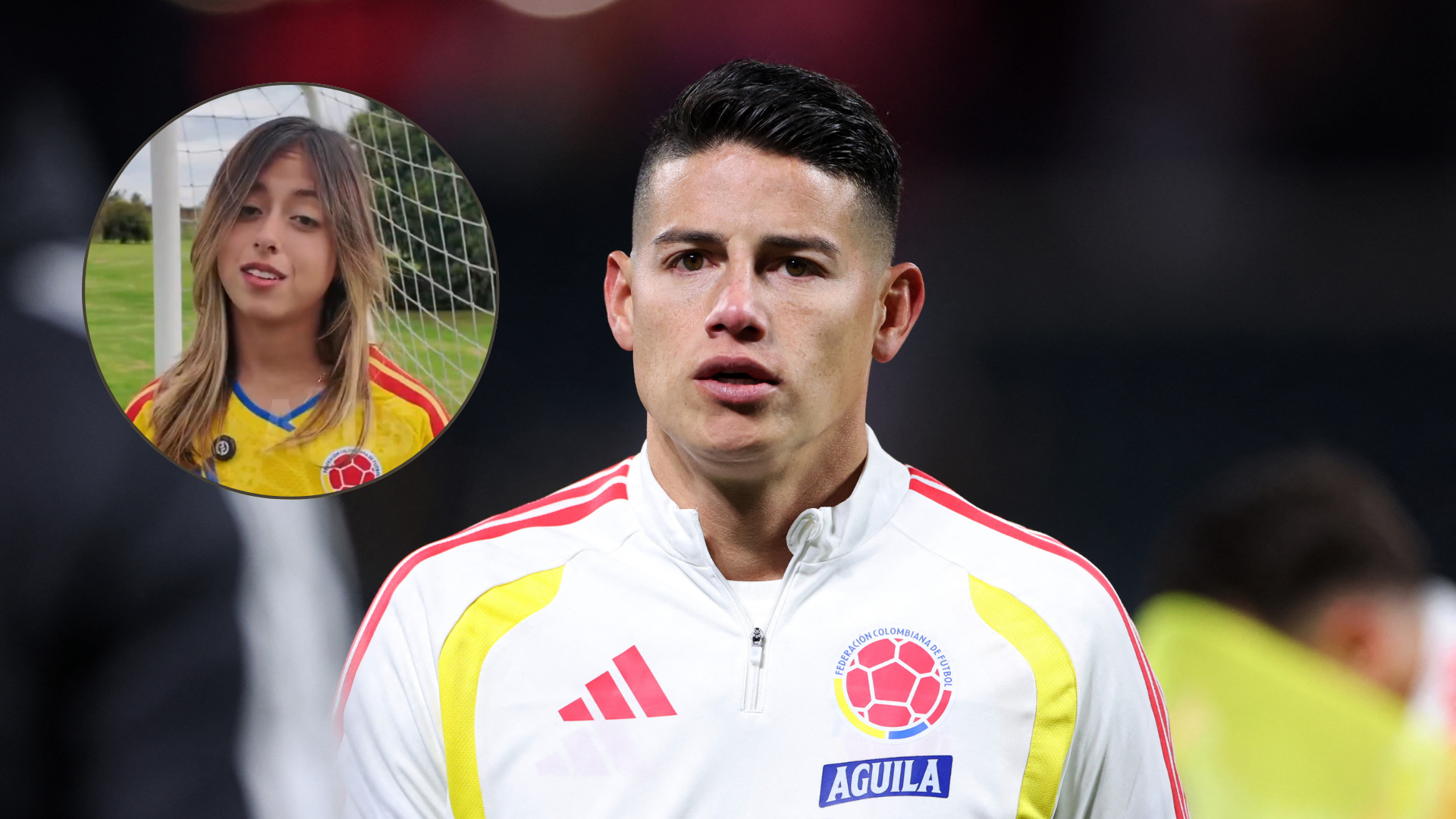 James Rodríguez y Antonella Petro | Foto: EFE