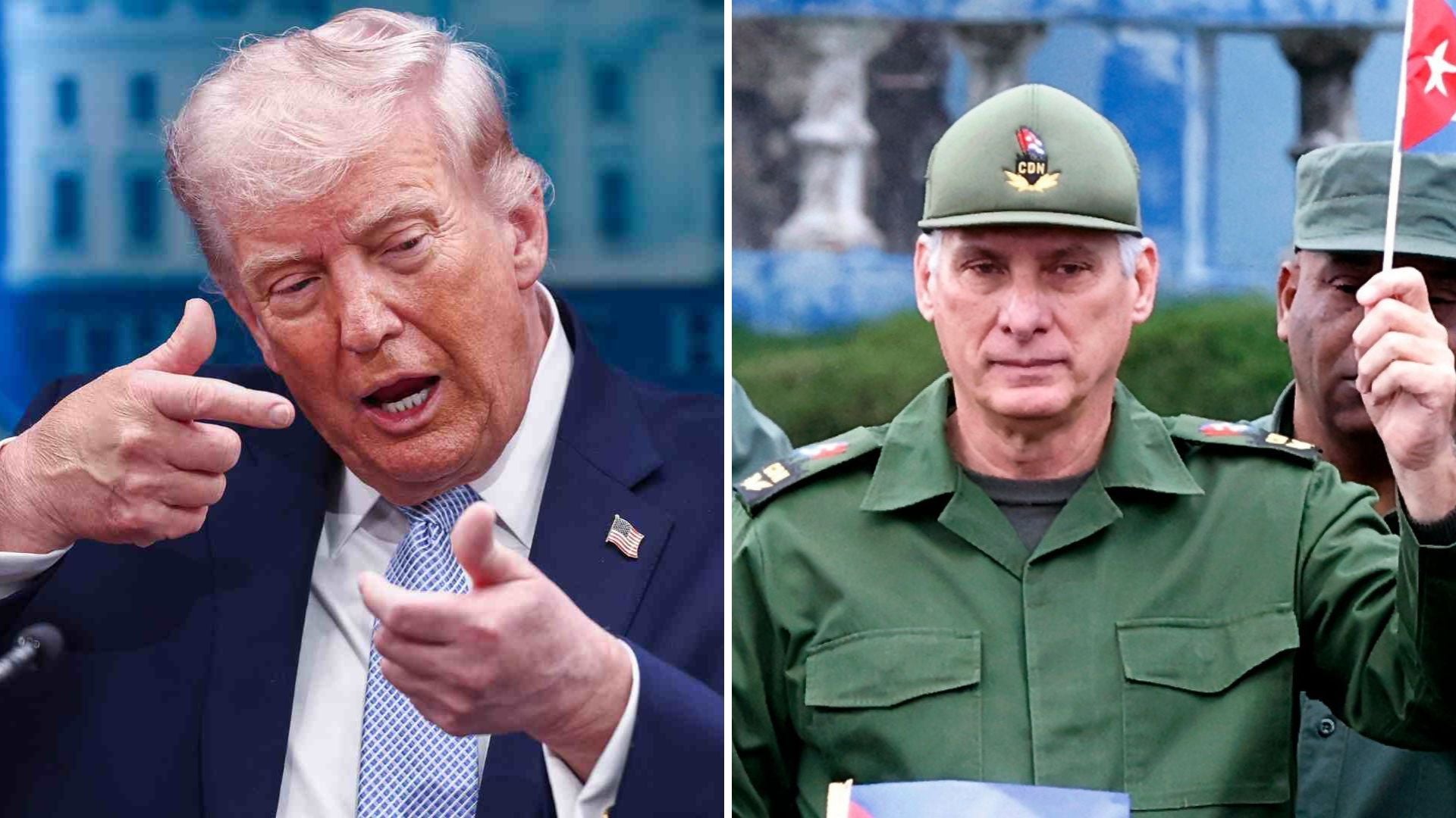 Trump y Miguel Díaz-Canel | Fotos AFP
