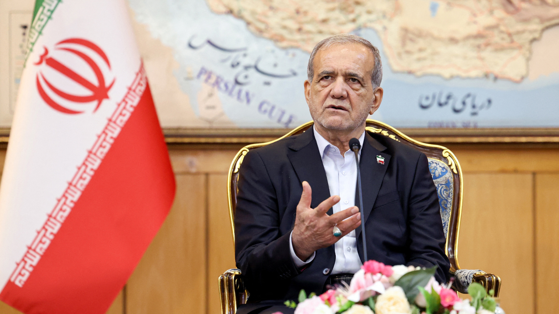 El líder del régimen de Irán, Masoud Pezeshkian | Foto: AFP