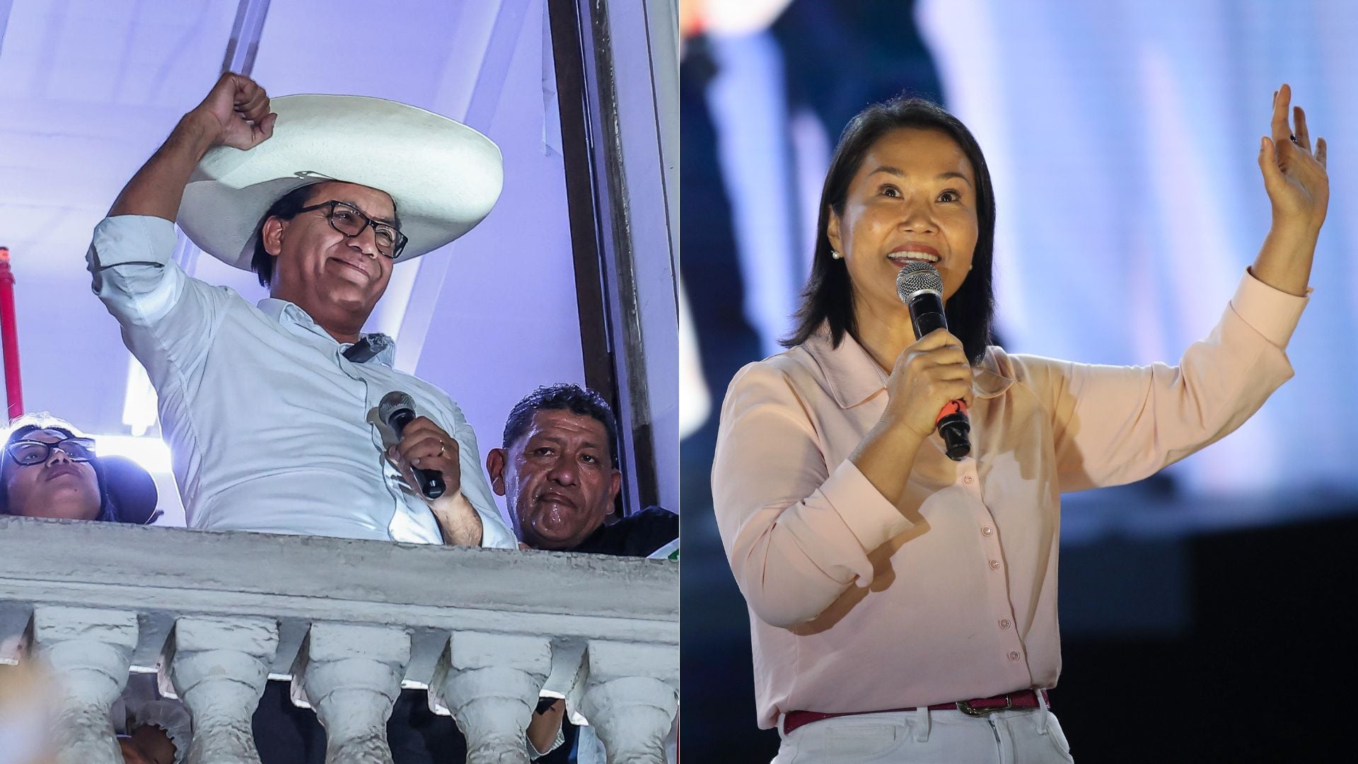 Roberto Sánchez - Keiko Fujimori - Fotos EFE