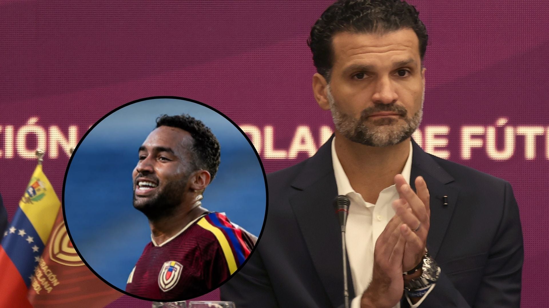 Cristian Cásseres Jr., futbolista venezolano / Oswaldo Vizcarrondo, DT venezolano - Fotos: X / EFE