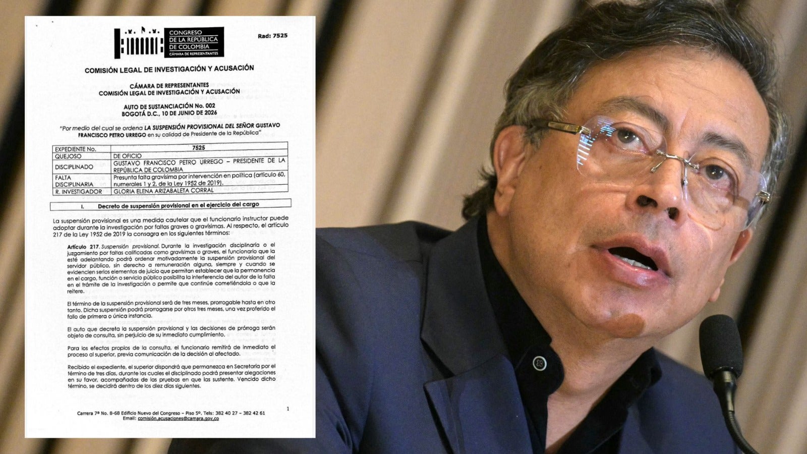 Gustavo Petro, presidente de Colombia - Foto: EFE
