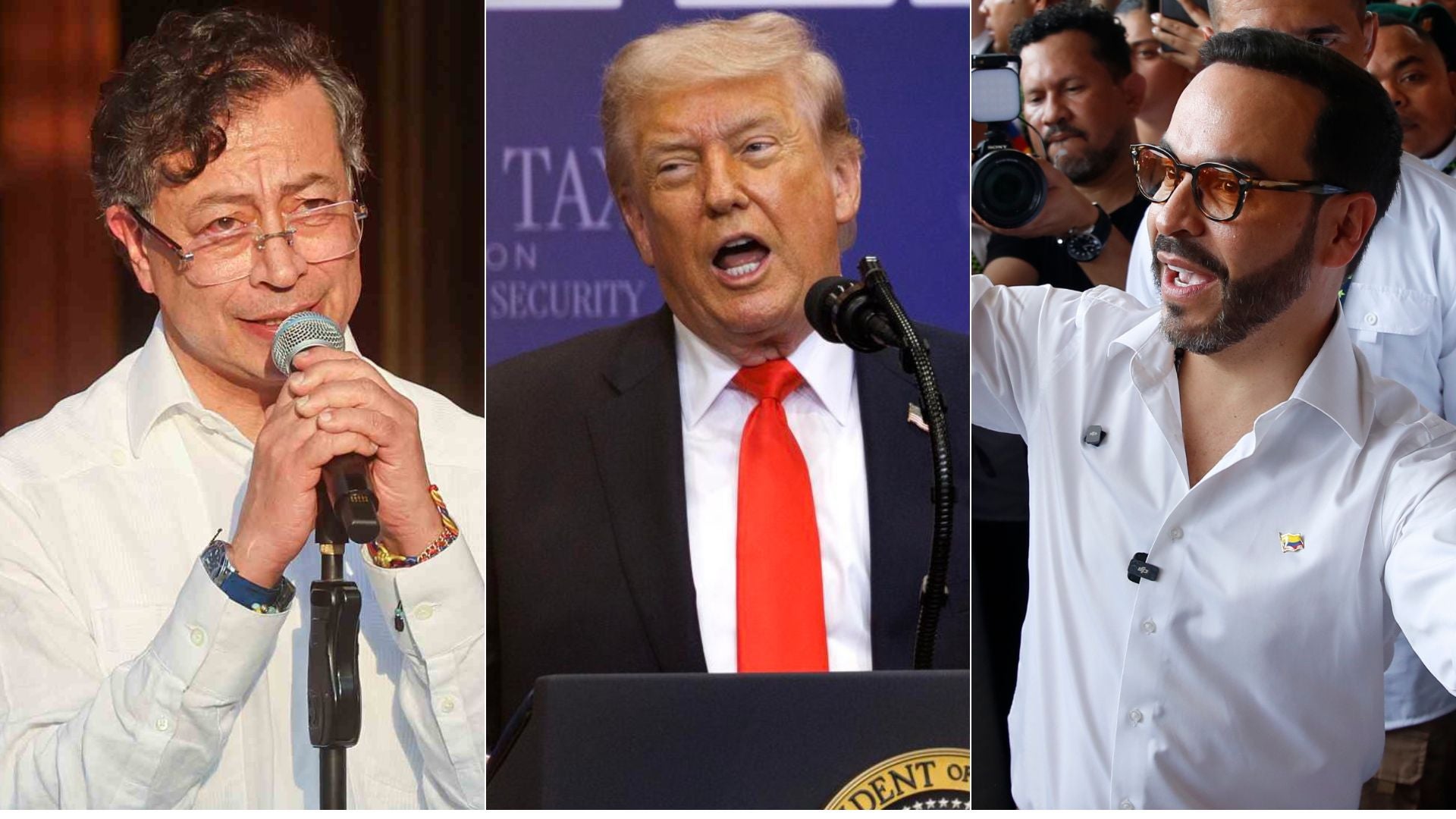 Gustavo Petro/ Donald Trump/ Abelardo de la Espriella - Fotos EFE