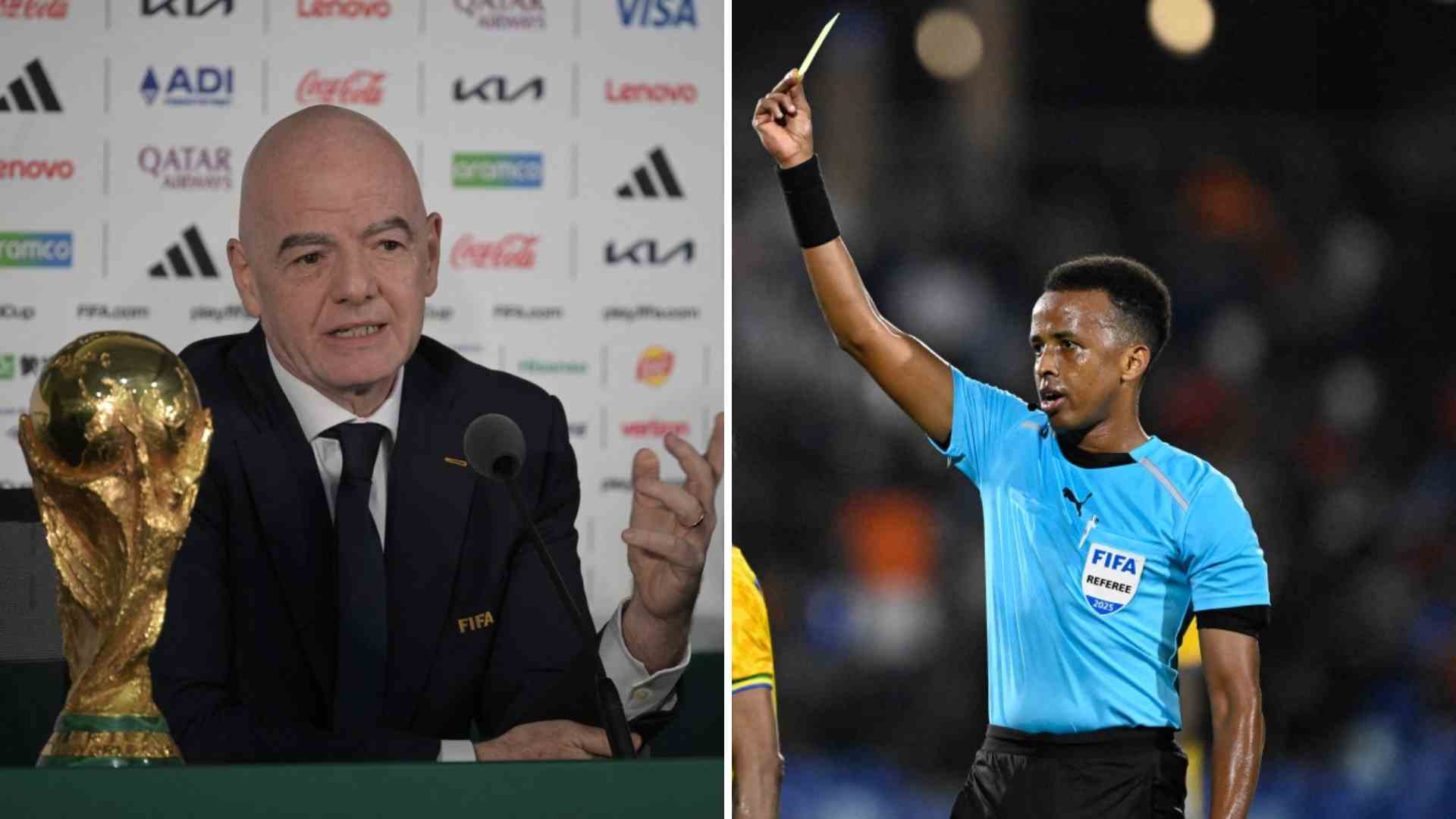 Gianni Infantino y Omar Artan - AFP