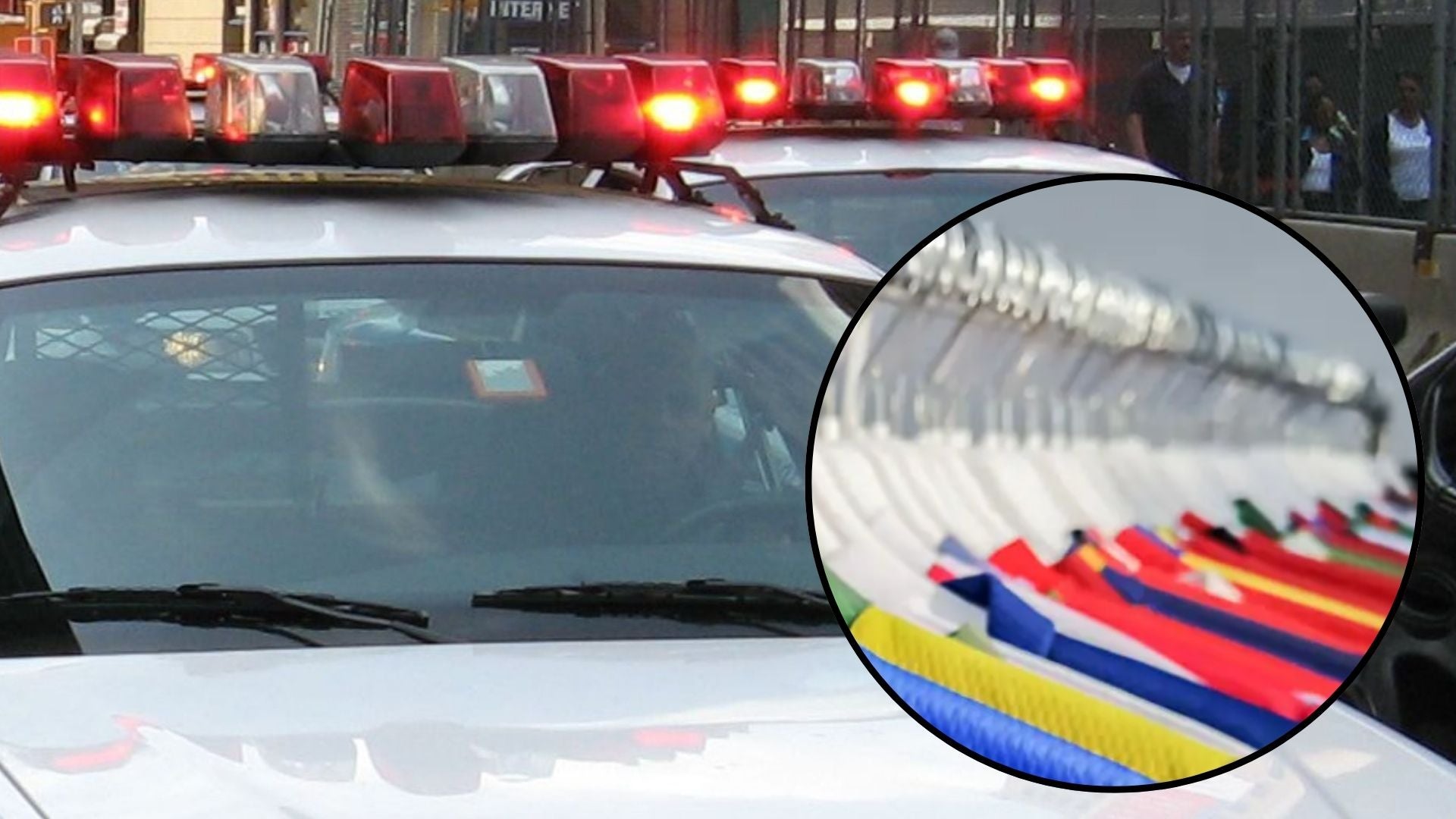 Patrulla policial / Camisetas de fútbol - Fotos de referencia: Péxels