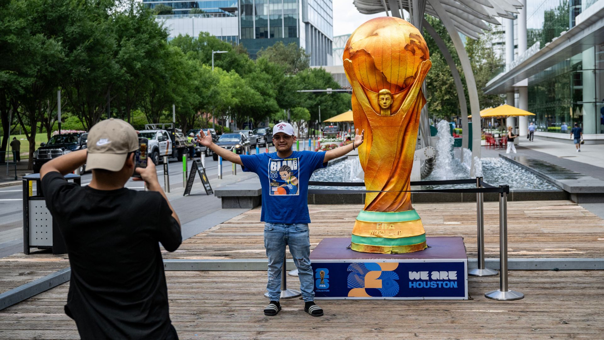 Aficionados mundialistas en Houston - Foto AFP