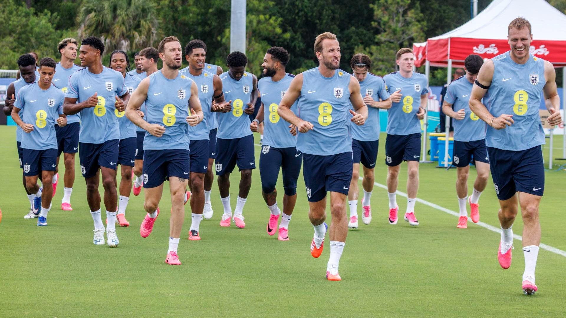 Selección de Inglaterra entrenando / FOTO: EFE