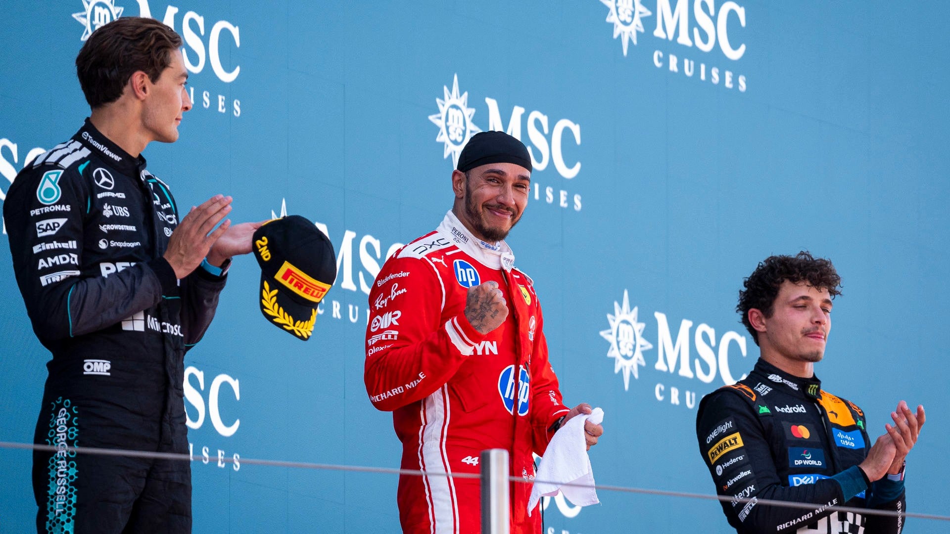 Lewis Hamiltón ganó con Ferrari el Gran Prmeio de Barcelona / FOTO: EFE