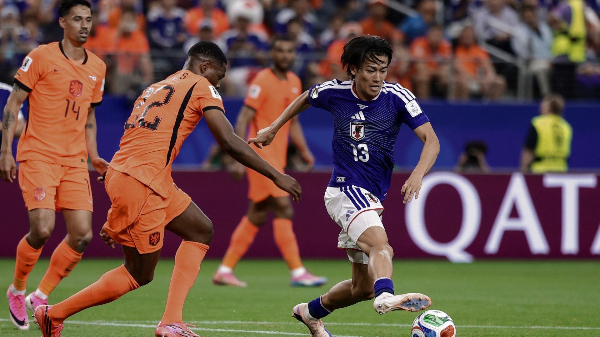 Futbolistas de las selecciones de Países Bajos y Japón (Mundial 2026) - Foto: AFP