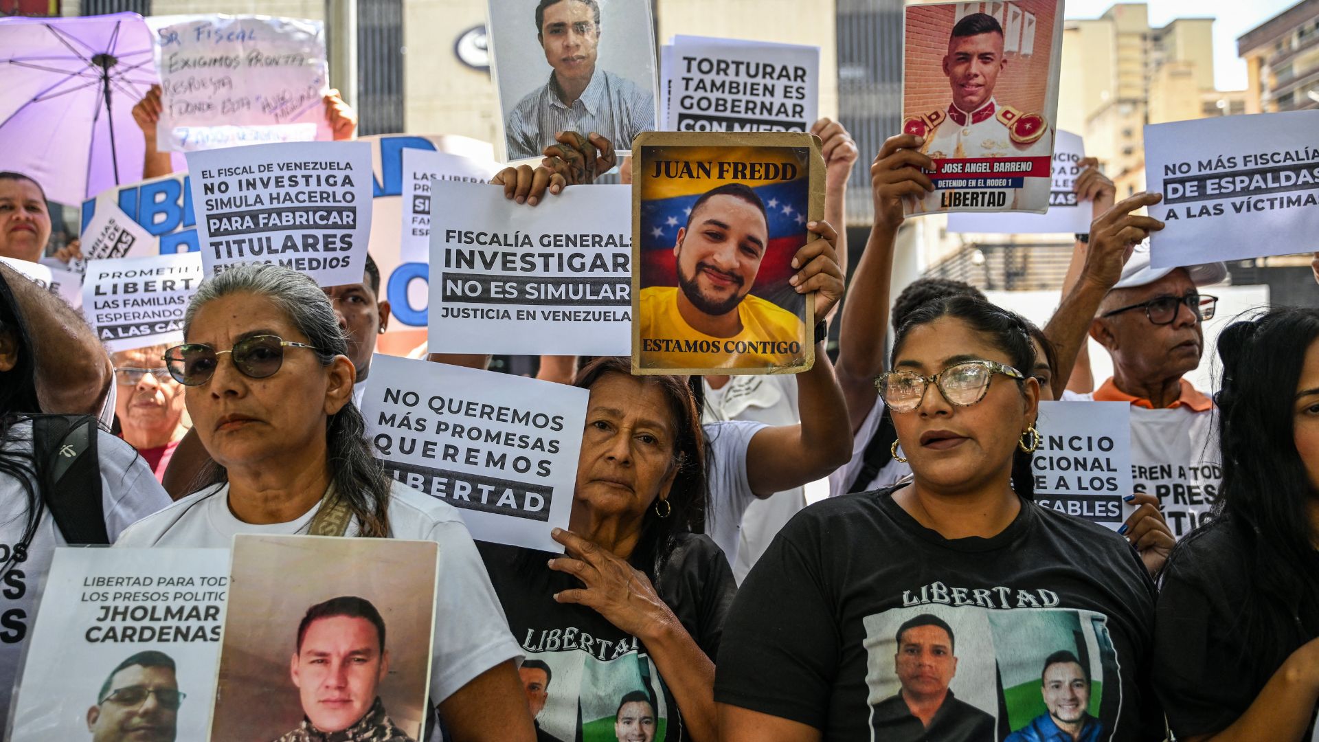 Familiares de presos políticos | Foto AFP