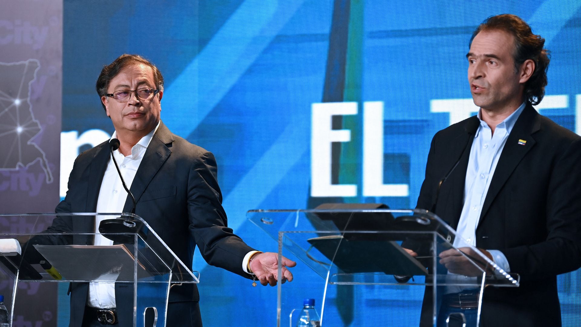 Gustavo Petro y Fico Gutiérrez - Foto AFP
