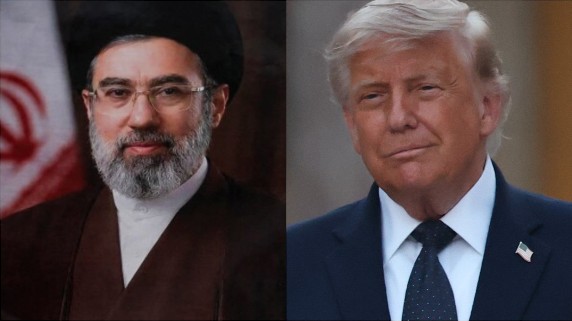 Mojtaba Jamenei, actual Líder Supremo del régimen de Irán / Donald Trump, presidente de EE. UU. - Fotos: EFE