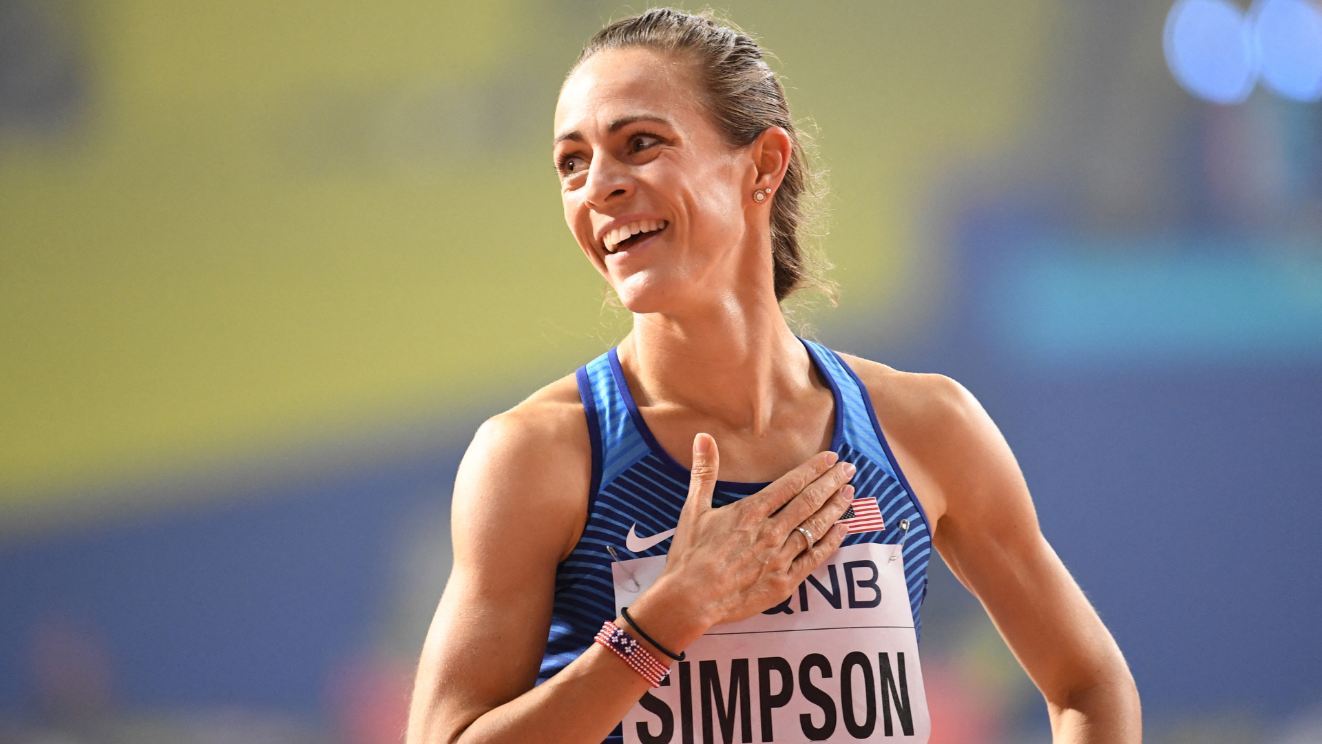 Jenny Simpson, medallista olímpica norteamericana | Foto: AFP