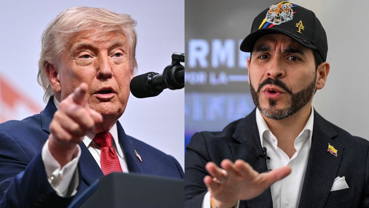 Donald Trump y Abelardo de la Espriella (AFP)