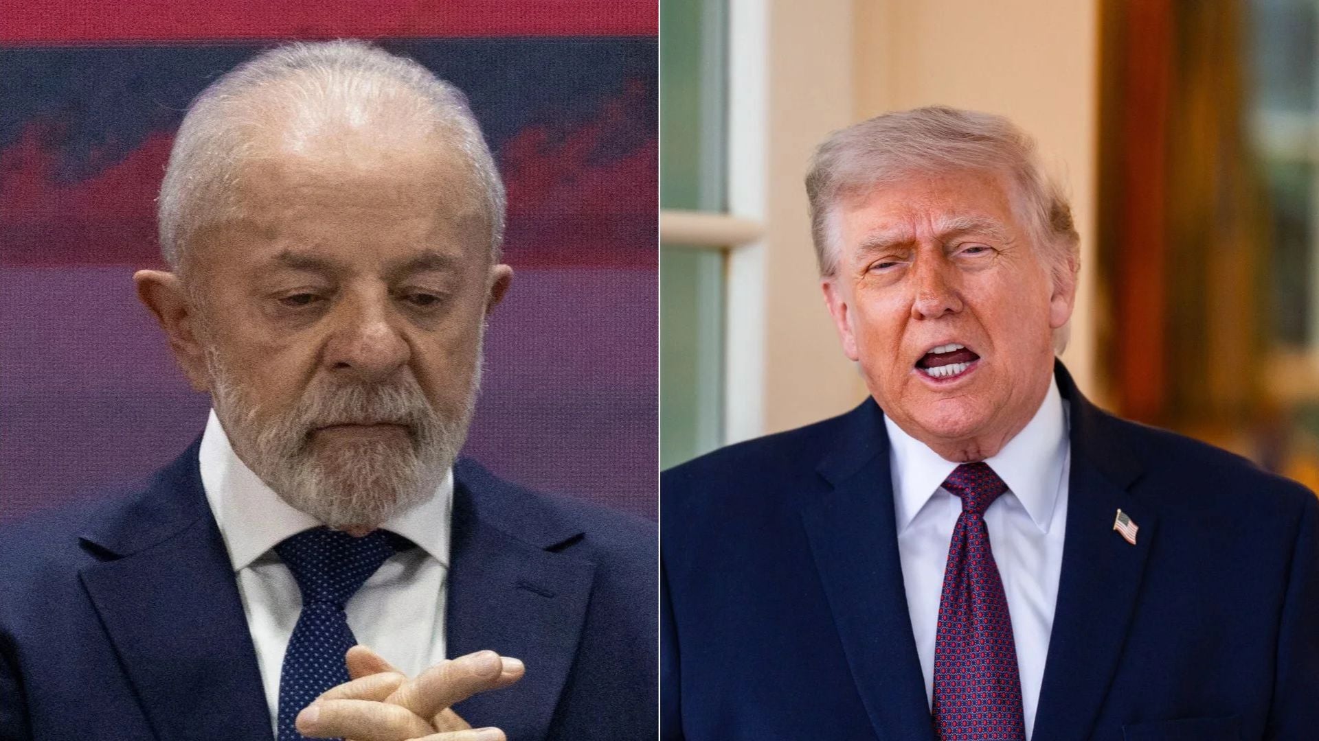 Luiz Inácio Lula da Silva, presidente de Brasil y Donald Trump, presidente de EE. UU. - Fotos: EFE