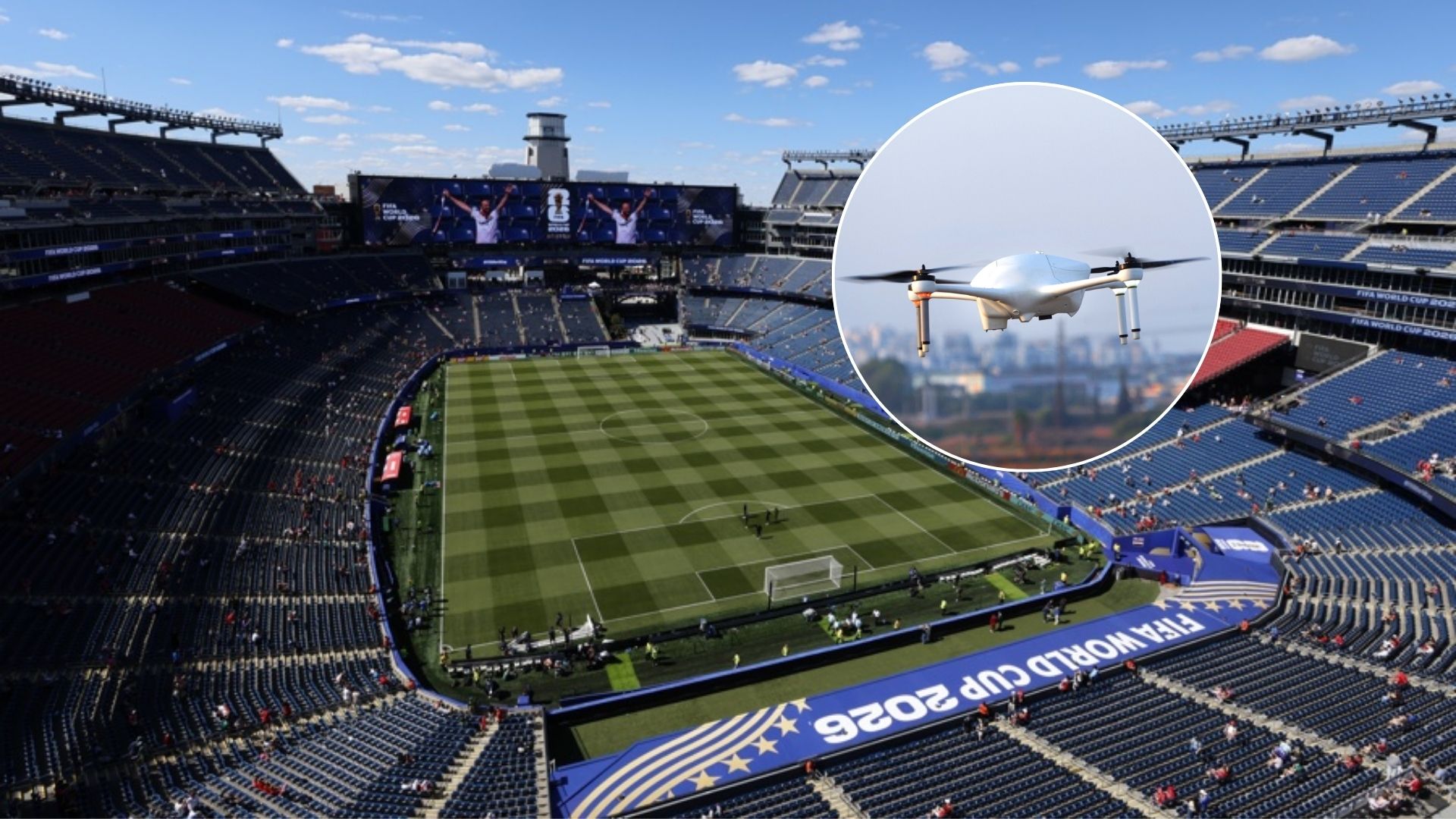 Estadio de Boston (EE. UU.)/ Dron - Fotos EFE de referencia