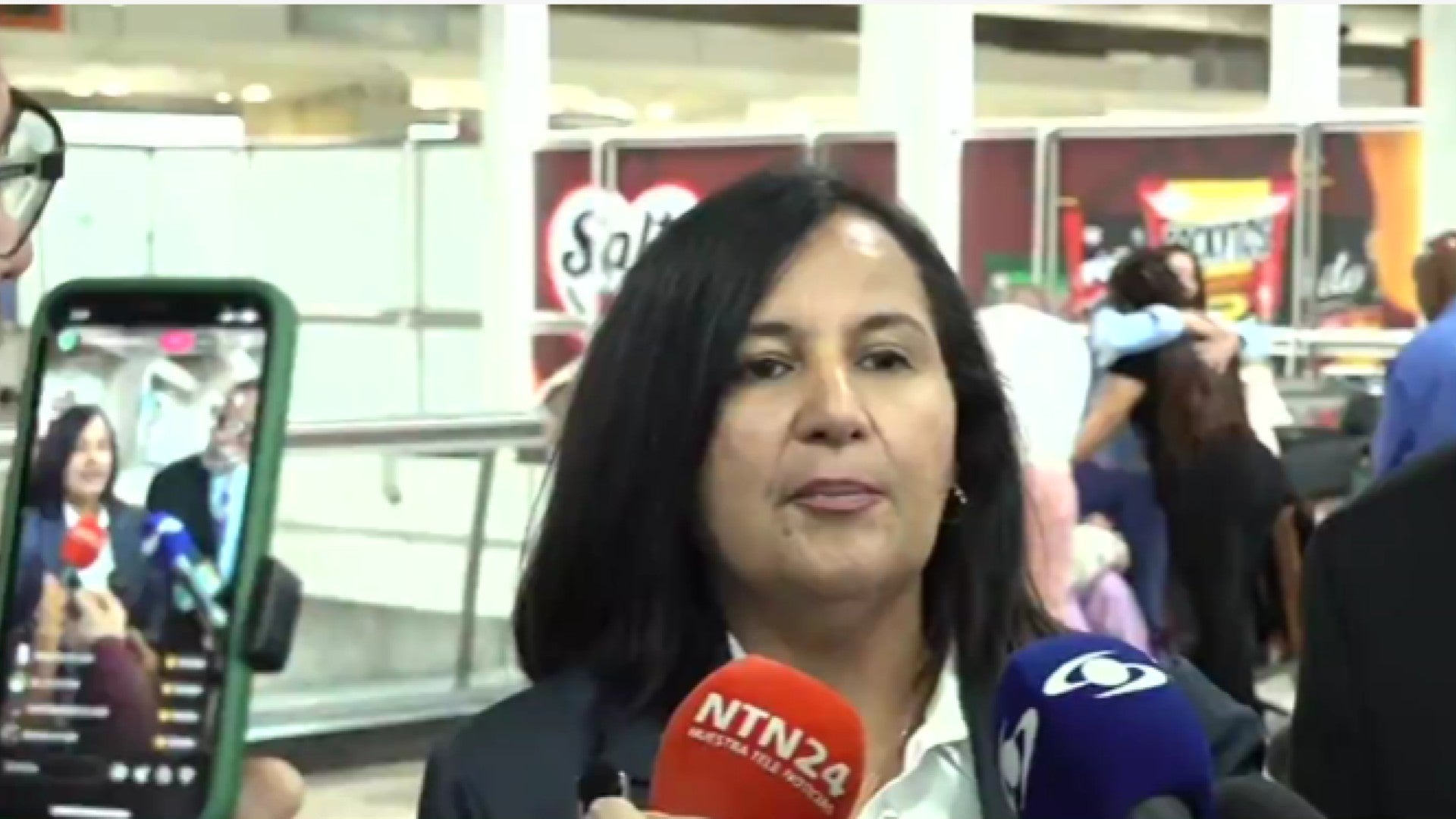 Dinorah Figuera, presidente de la Asamblea Nacional legítima de Venezuela de 2015, volvió a Caracas / FOTO: Captura de pantalla
