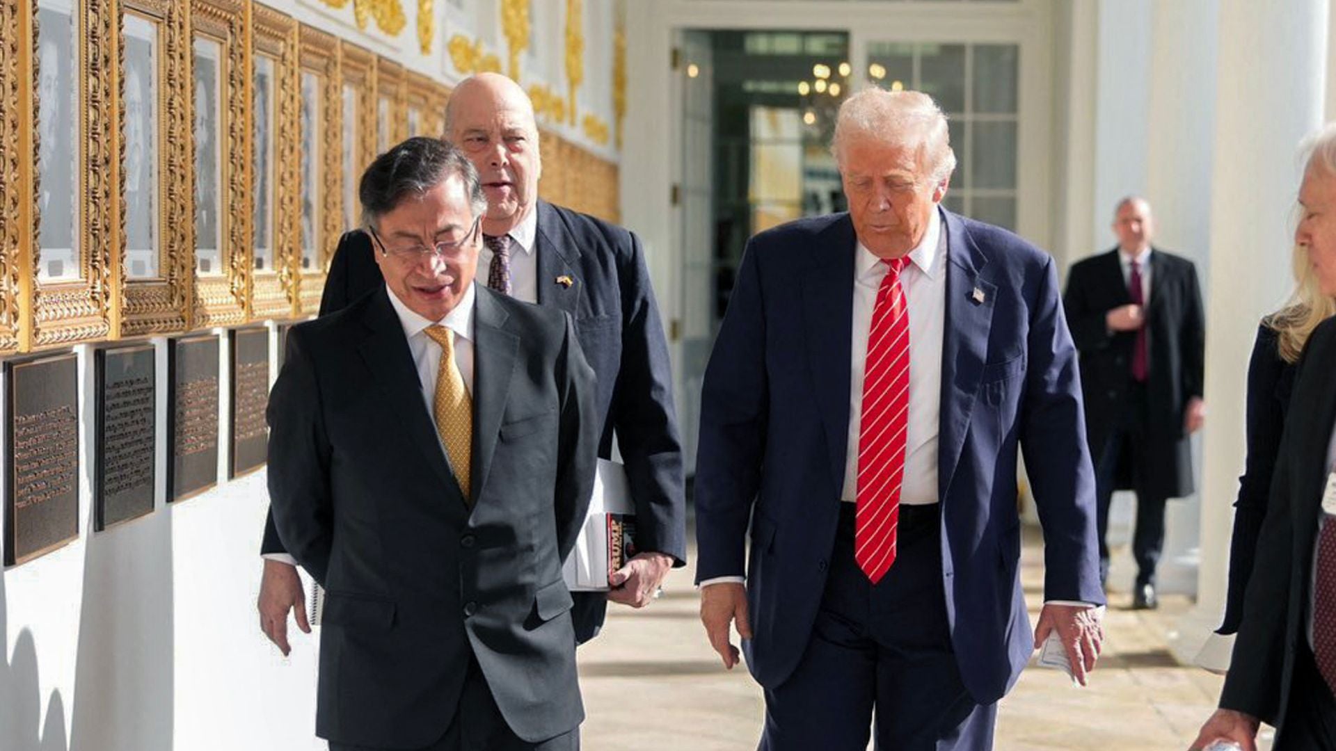 Gustavo Petro y Donald Trump en Washington - Foto AFP