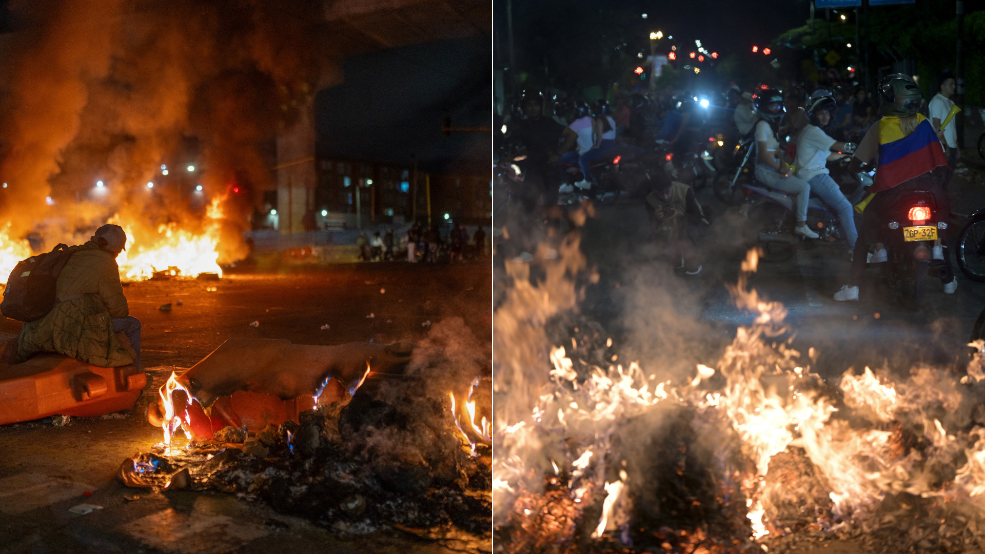 Disturbios en Bogotá y Cali | Foto: AFP