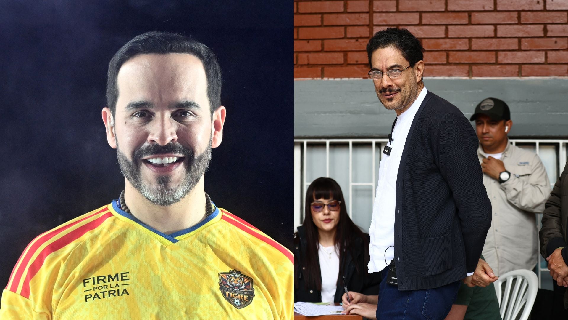 Abelardo de la Espriella e Iván Cepeda - Fotos: AFP.