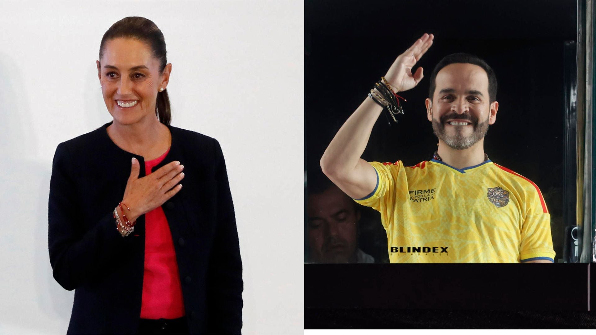 Claudia Sheinbaum y Abelardo de la Espriella - Fotos: EFE