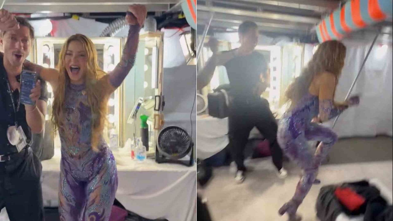 Shakira estaba dando un concierto cuando se enteró del triunfo de la Selección Colombia ante República Democrática del Congo y así lo celebró
