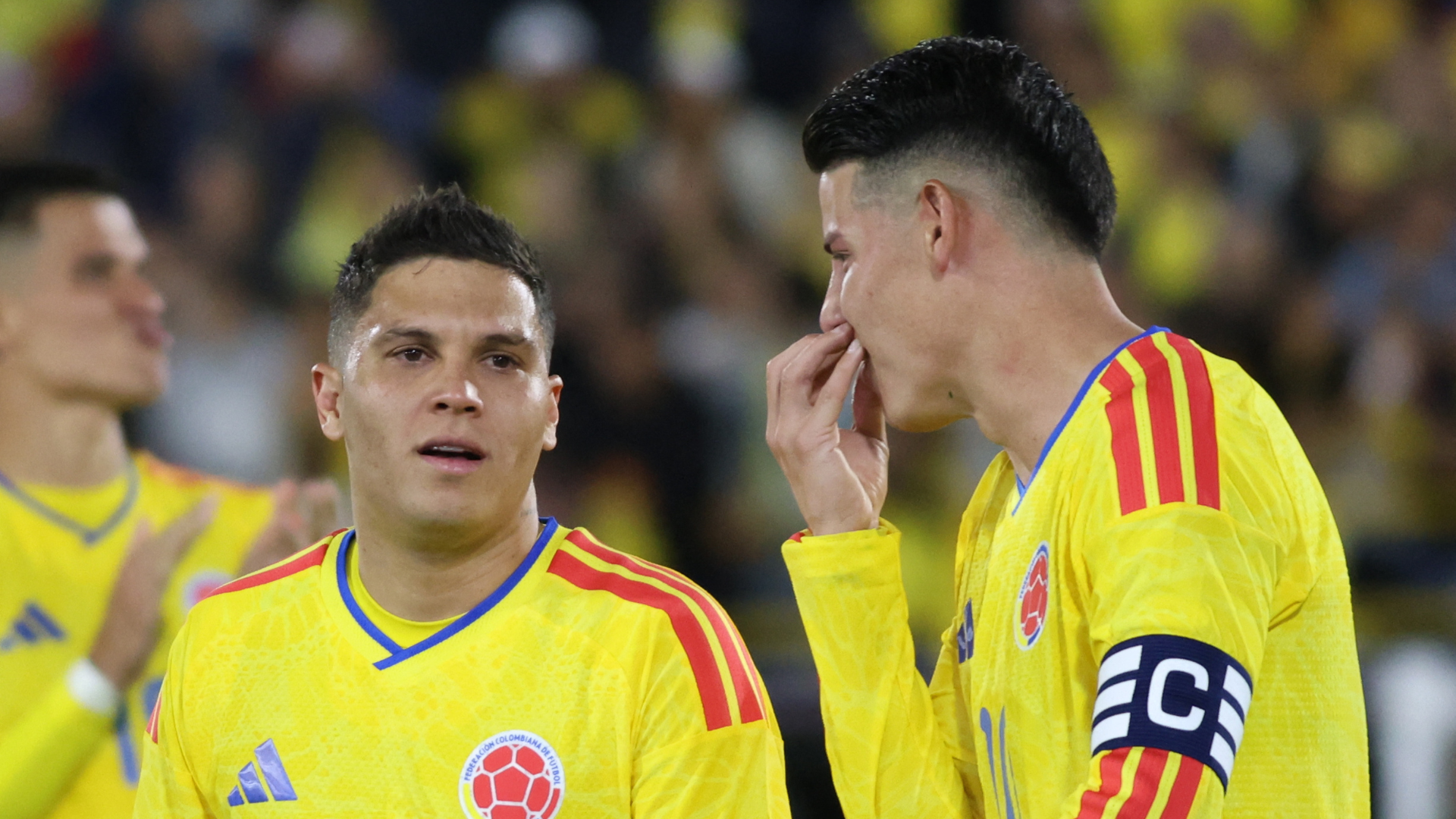 Juan Fernando Quintero y James Rodríguez | Foto: AFP