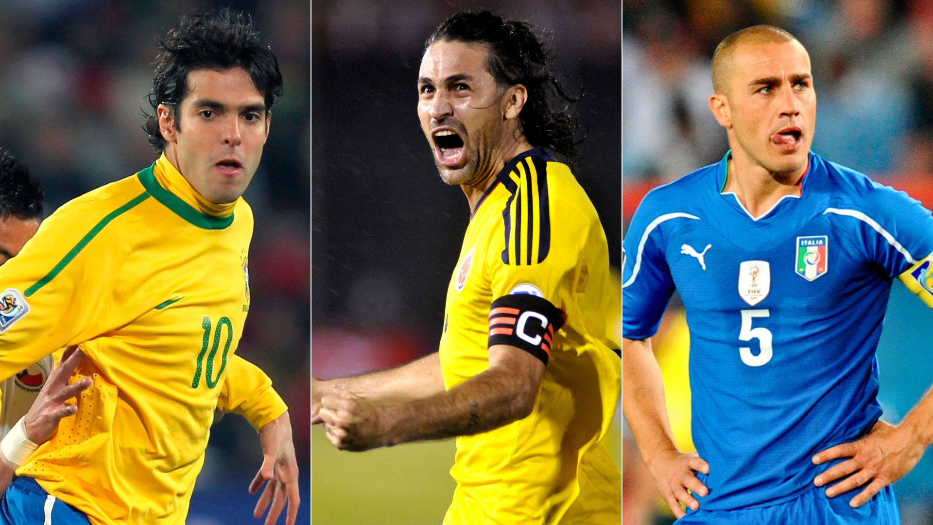 Mario Alberto Yepes/ Kaká/ Fabio Cannavaro - Fotos EFE