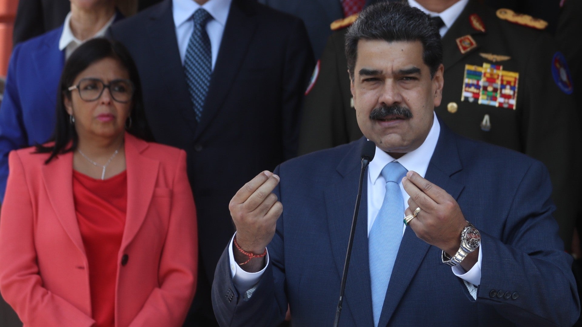Delcy Rodríguez, jefe encargada del régimen venezolano y Nicolás Maduro, dictador venezolano - Foto: EFE
