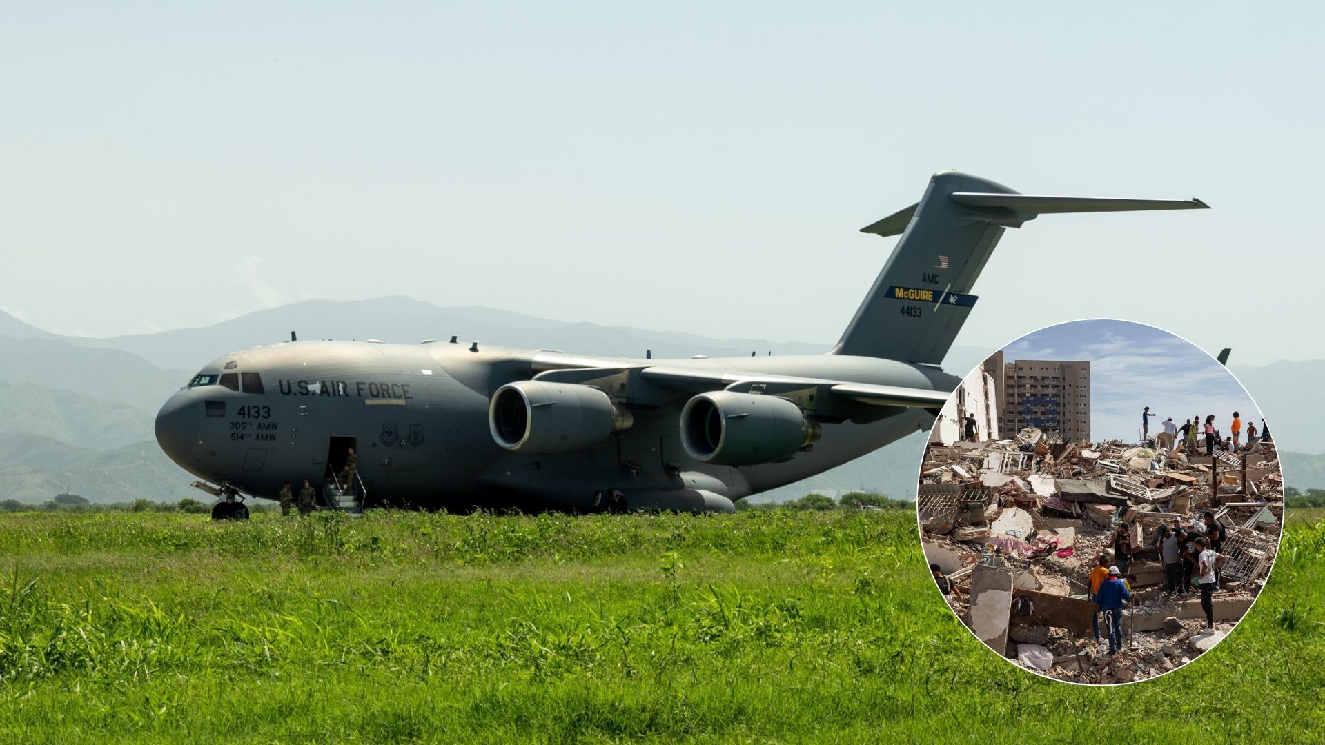 Primera carga aérea de equipamiento de EEUU llego a Venezuela - Fotos: X @usembassyve / EFE