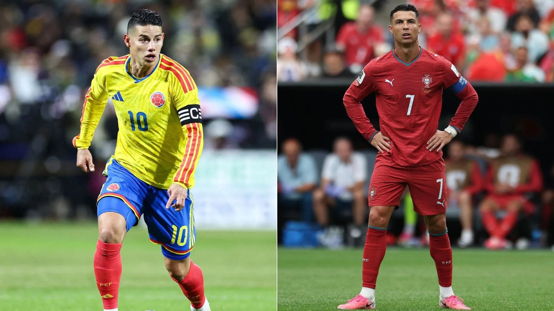 James Rodríguez (AFP) - Cristiano Ronaldo (EFE)