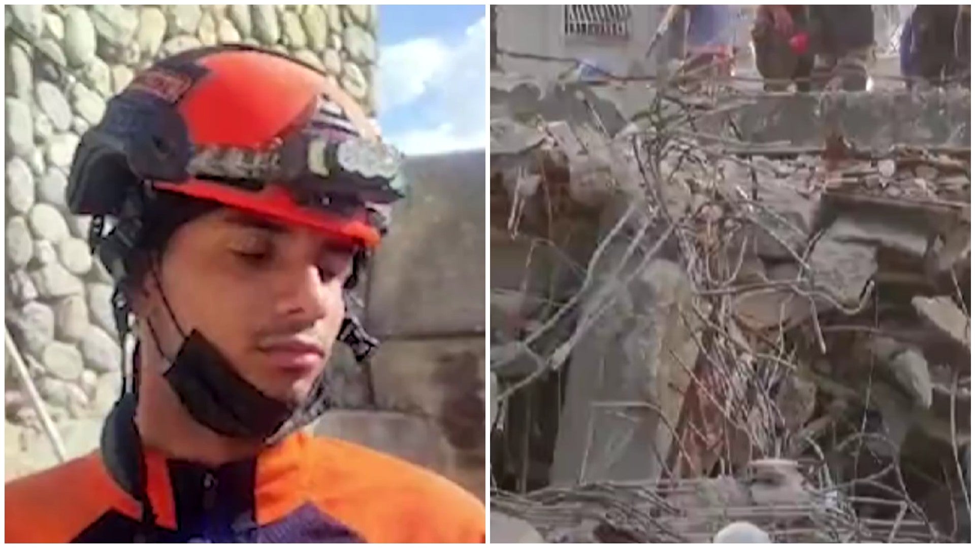 Brigadista venezolano / Daños ocasionados por los terremotos en Venezuela - Fotos: NTN24