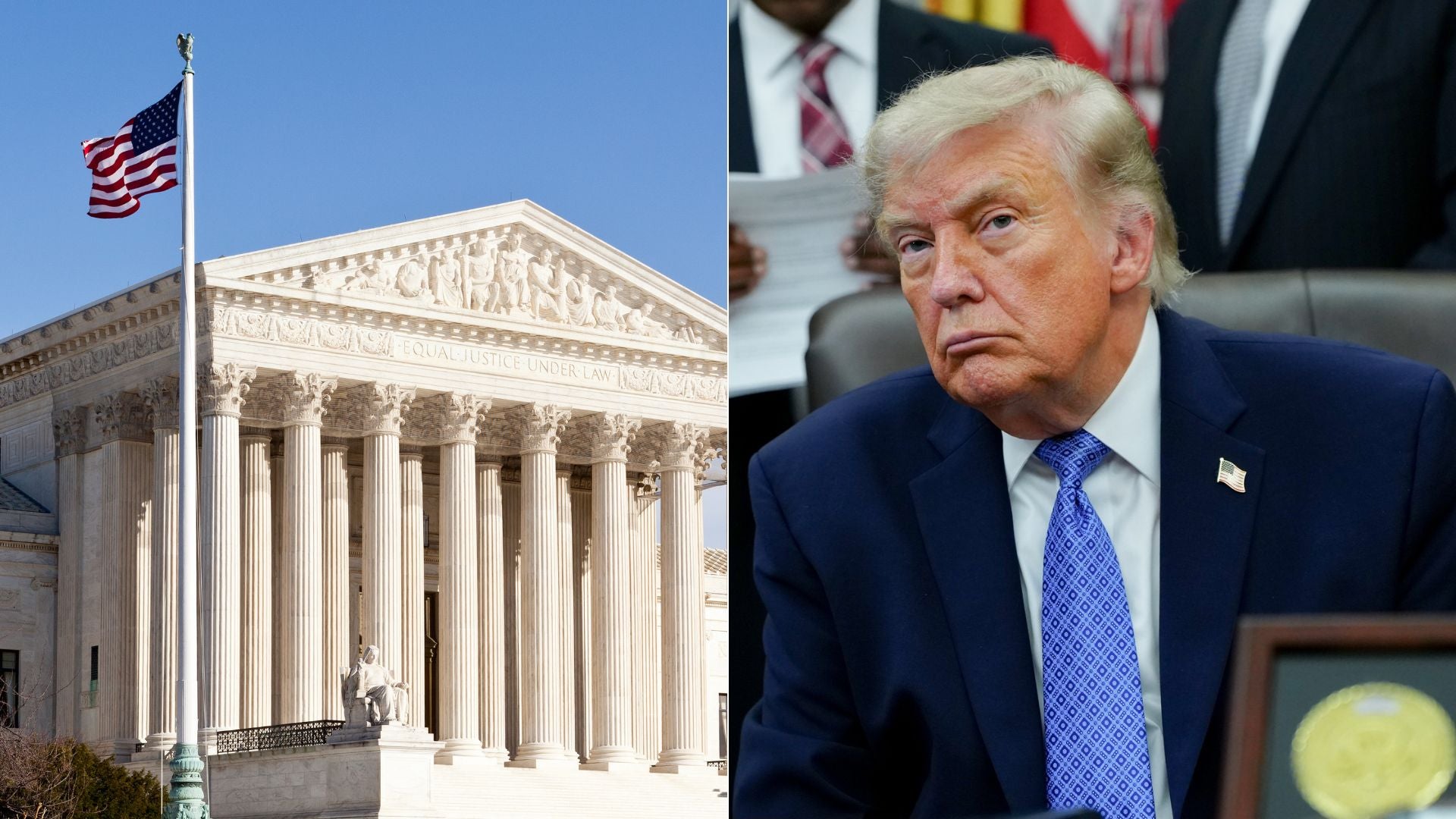 Tribunal Supremo EE. UU. - Foto Canva/ Donald Trump - Foto AFP