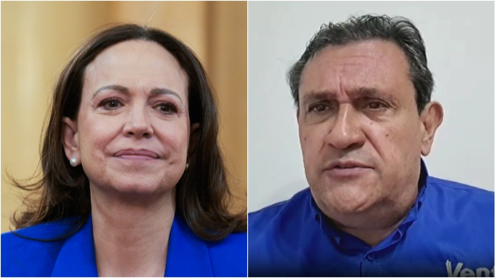 María Corina Machado, Premio Nobel de la Paz / Henry Alviarez, coordinador del partido político Vente Venezuela - Fotos: EFE / NTN24