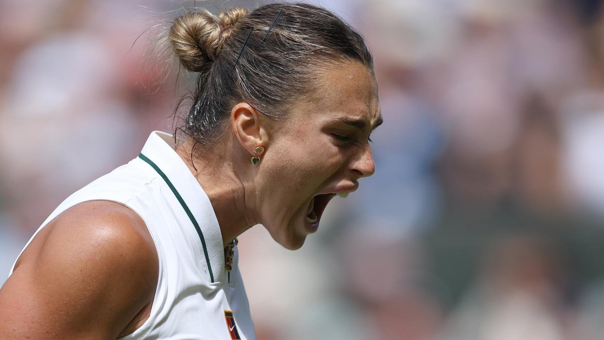 La bielorrusa Aryna Sabalenka en Wimbledon. (EFE)