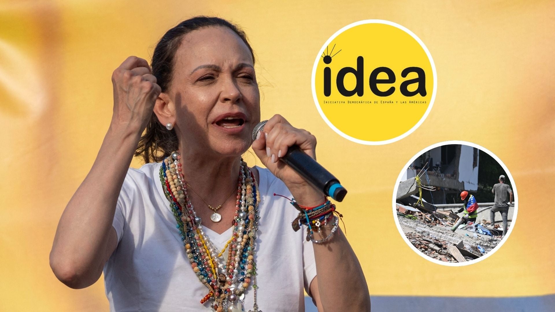Grupo IDEA se pronuncia sobre Venezuela tras la tragedia y pide regreso de María Corina Machado - Fotos: AFP - X @IDEA_Grupo