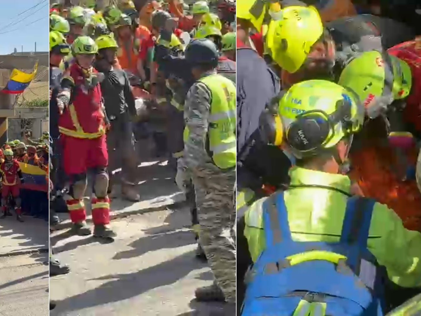 Rescatan a vigilante que permaneció atrapado entre los escombros por más de una semana tras los devastadores terremotos en Venezuela | NTN24.COM
