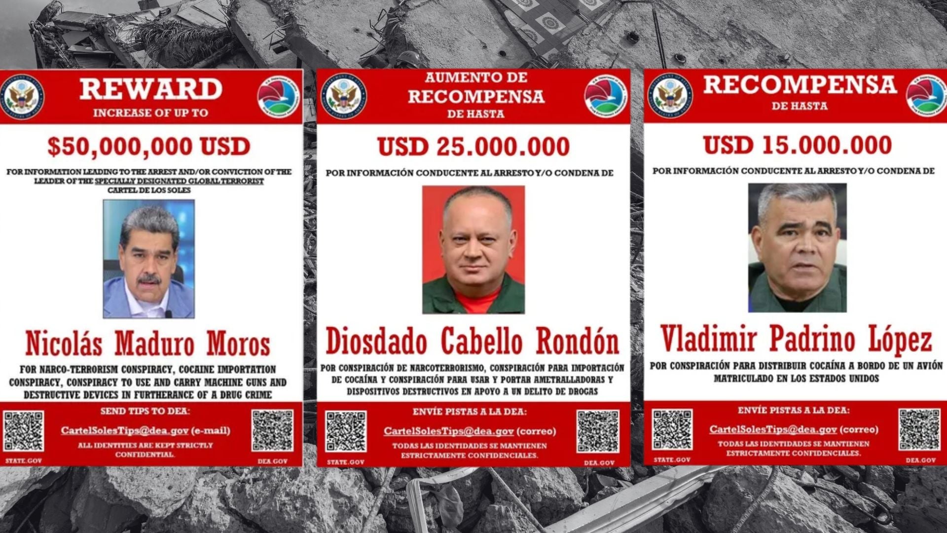 Cartel de los Soles/ Terremotos en Venezuela - Fotos EFE