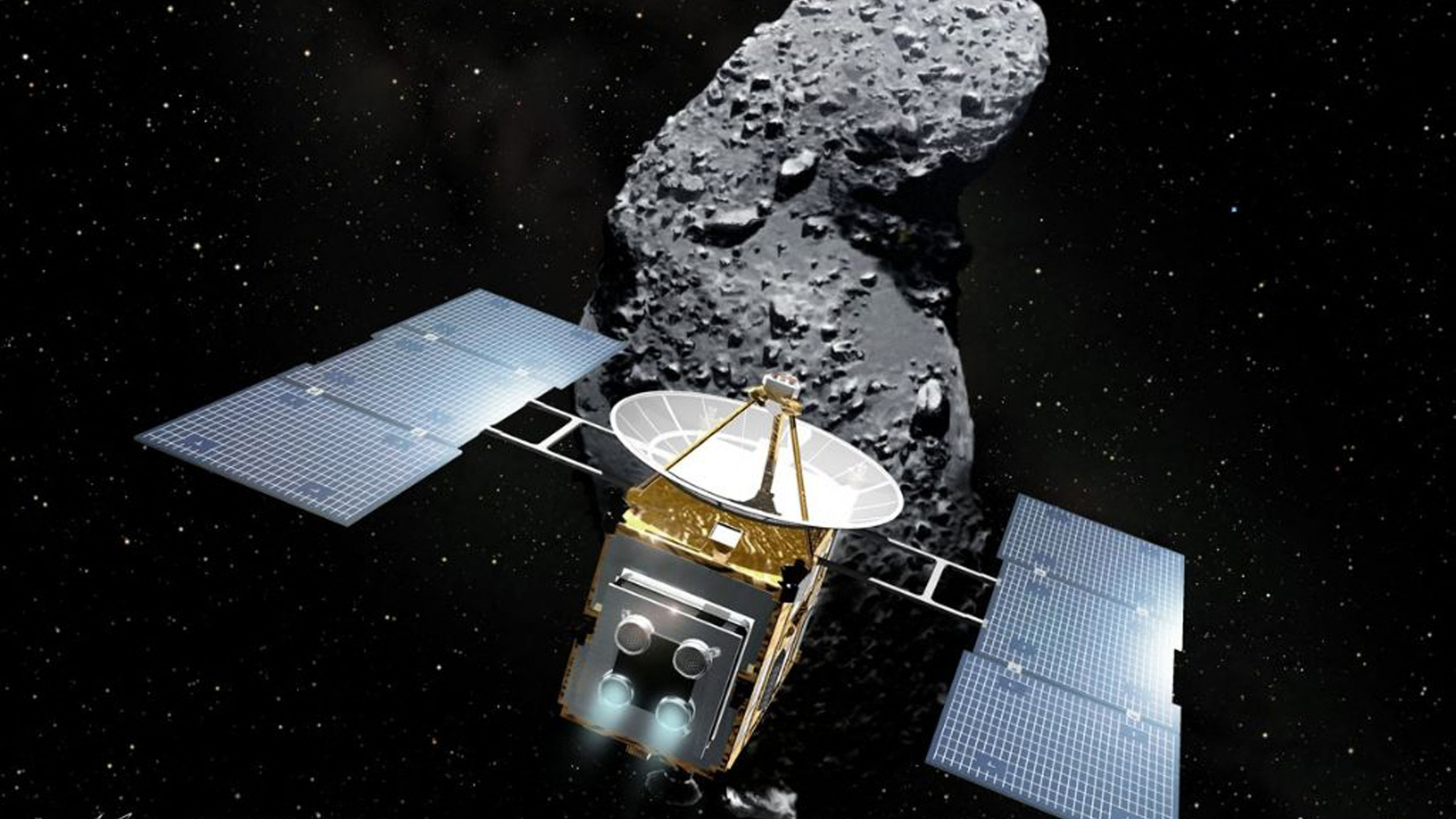 Ilustración de la sonda espacial japonesa 'Hayabusa2' | Foto: AFP