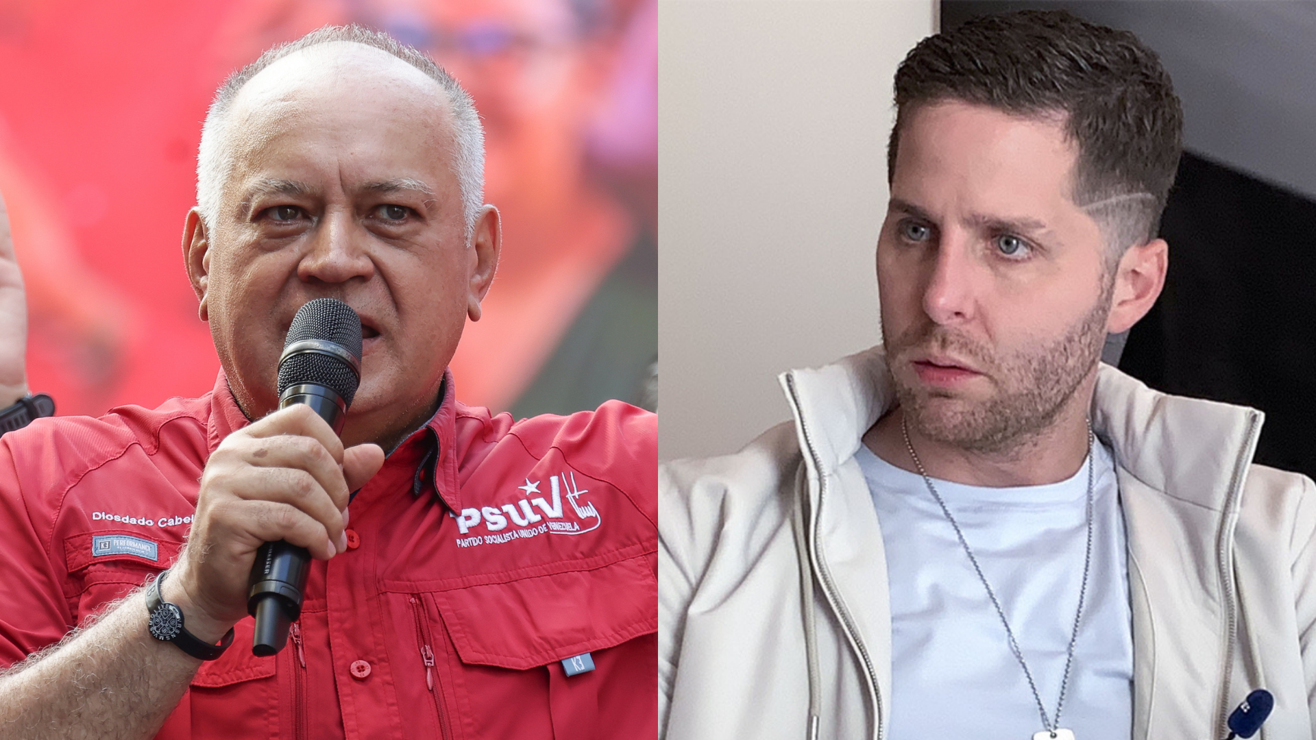Diosdado Cabello y Mayer Mizrachi | Foto: EFE