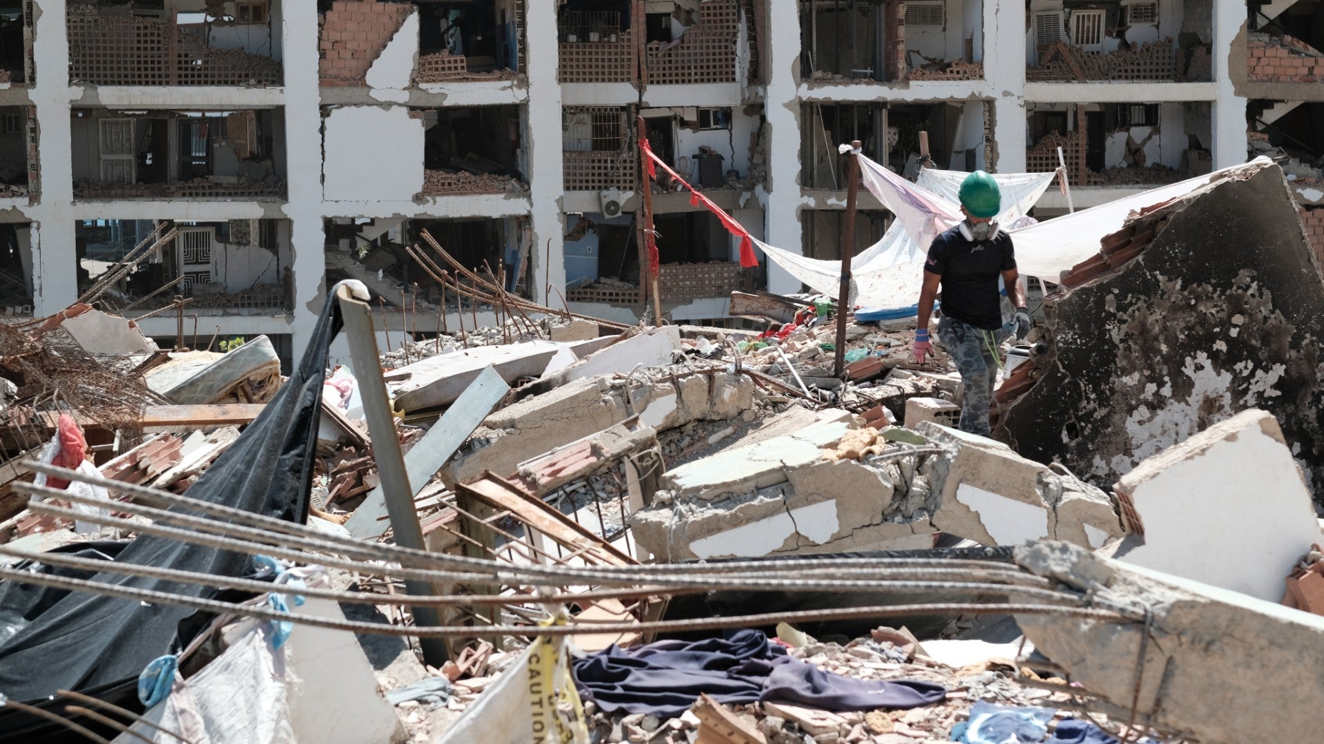 Daños provocados por fuertes terremotos registrados en La Guaira, Venezuela - Foto: EFE