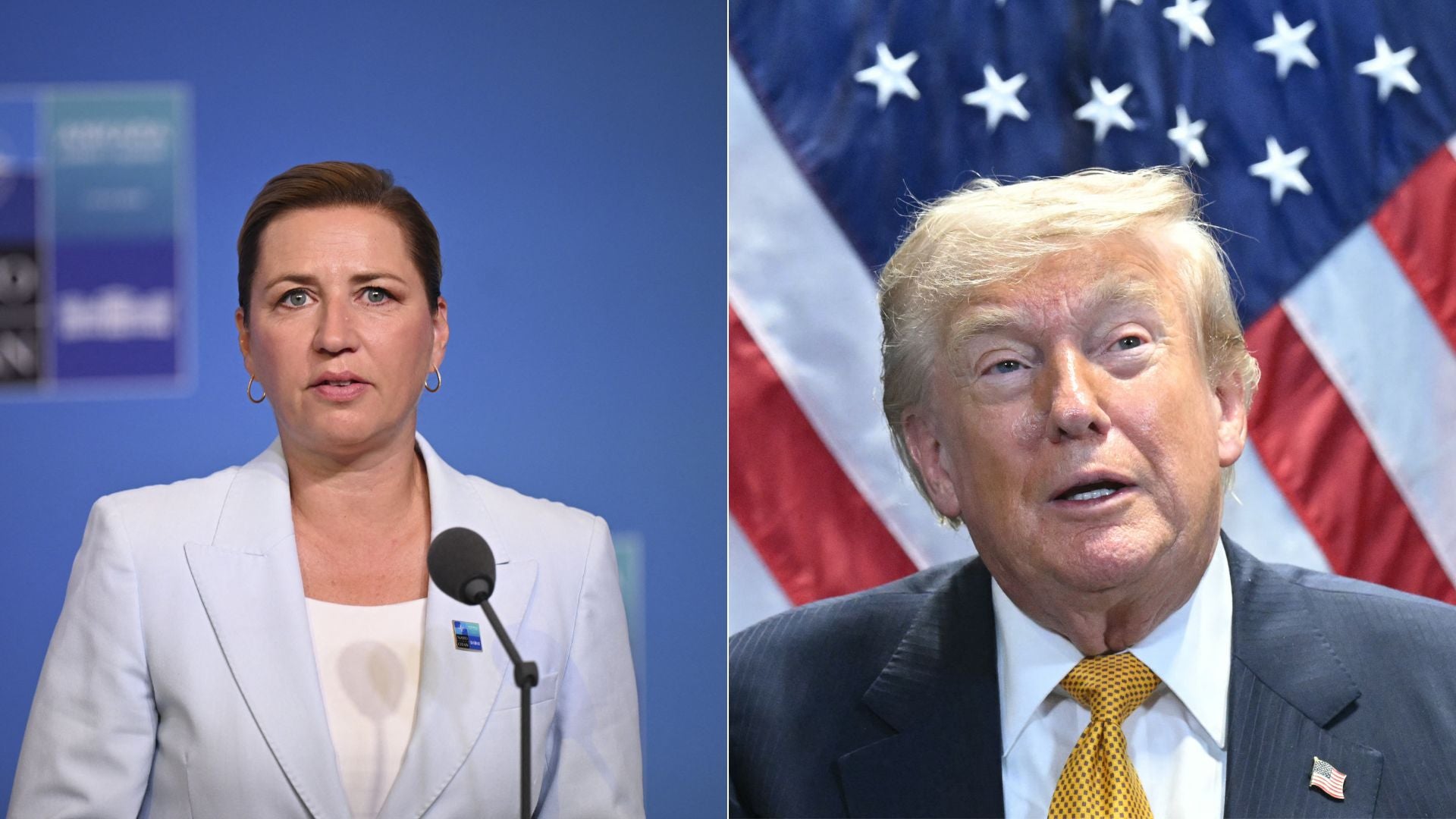 Mette Frederiksen, primera ministra de Dinamarca, y su mensaje a Donald Trump sobre Groenlandia - Fotos: AFP
