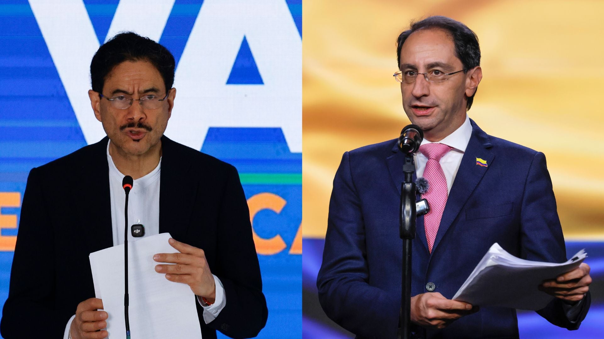 Iván Cepeda y José Manuel Restrepo - EFE