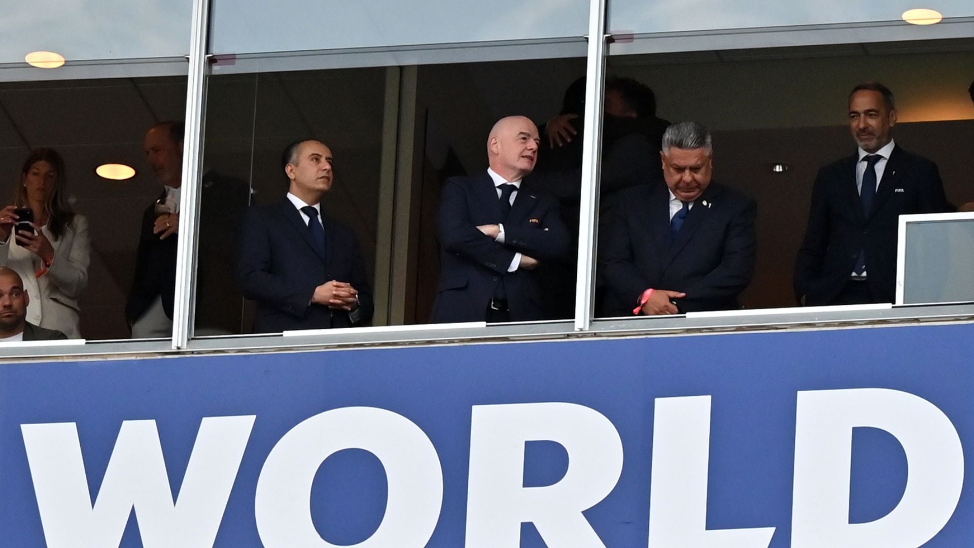 Claudio el Chiqui Tapia (AFA) y Gianni Infantino (FIFA) - Foto: EFE